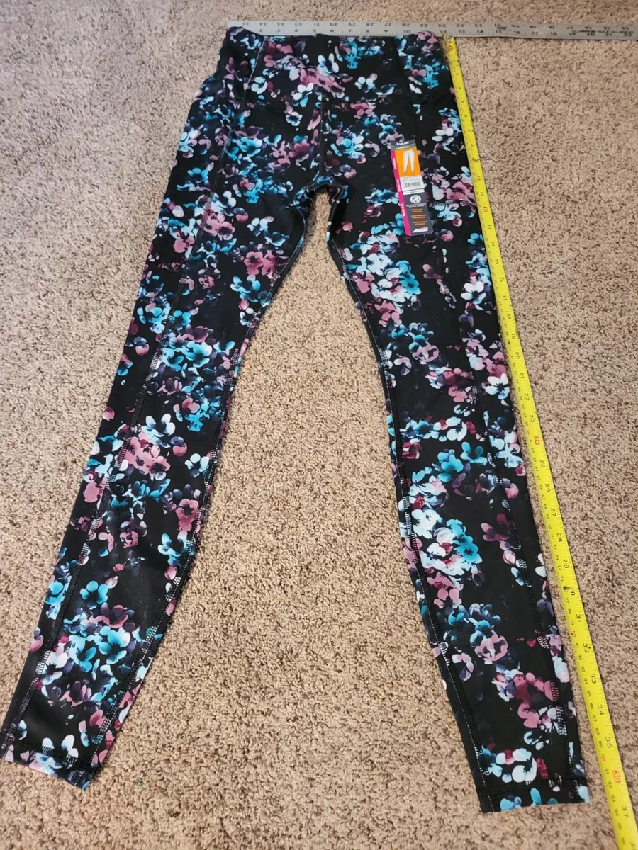 Avia Womens Core Performance Floral Leggings Size XS (0-2) New