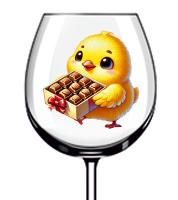 12x Valentinstag Huhn Vinyl Aufkleber Abziehbild Becher Weinglas Flasche Van