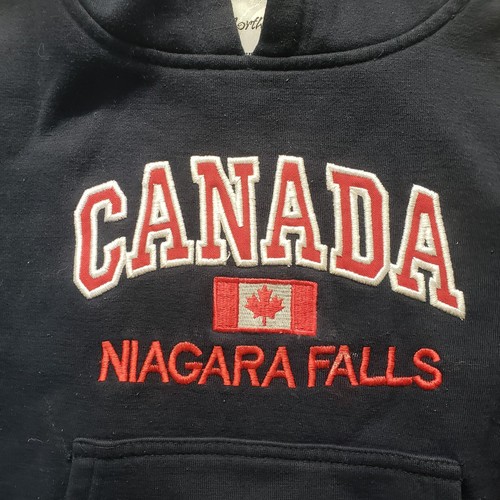 Niagara Falls Canada Blue Hoodie Sweatshirt Long Sleeve Kids Size 6X - Picture 2 of 7
