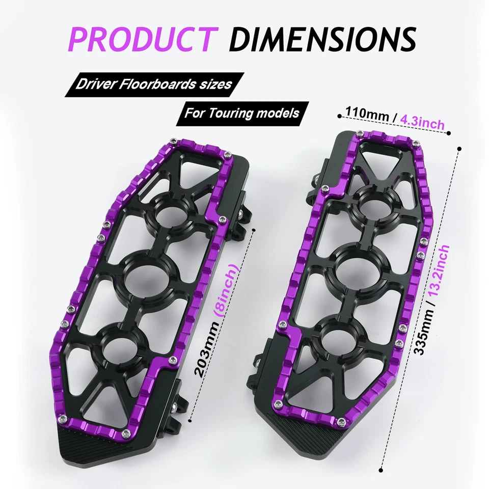 适用于 Harley MX 地板 脚板 Touring Road King Street Glide 2014 UP — 第 3/4 张图片