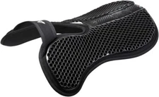 Acavallo Wither Free Hexagonal Gel & Memory Foam Half Pad - Black,Saddle Pads