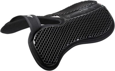 Acavallo Wither Free Hexagonal Gel & Memory Foam Half Pad - Black