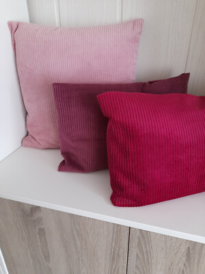 Kissenhüllen viele Größen, Öko-Tex Breitcord in Farben