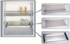 SCOLAPIATTI Acciaio Inox 18/10 AISI304 da 86 76 56 CM per PENSILI da 90 80 60 CM