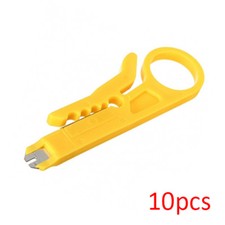 10pcs RJ45 LAN Network Cat5e Cat6 Cable Wire Punch Down Stripper Cutter Tool