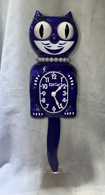 Ultra Violet Kit-Cat Klock Lady w/ Pearl Necklace & Long Eyelashes- Retired Edit