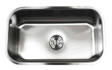 30" Stainless Steel 16 Gauge Undermount Single Bowl Kitchen Sink