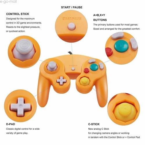 Wired NGC Controller Gamepad Joypad Joystick for Gamecube Switch &PC & Wii U - Picture 9 of 24