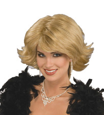 Celebutante Flip Wig Real Housewives Costume Blonde stage star heiress celebrity
