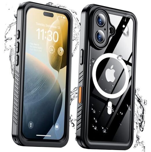 Magnetic for iPhone 16 Case Waterproof,Built-in for iPhone 16 6.1