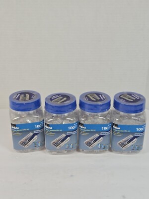 Ideal 86-396J CAT5e Standard RJ-45 8P8C Modular Plugs, 100 Pcs Jar NEW- Lot of 4