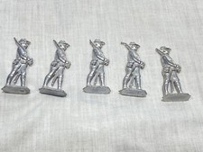 Molded Toy Soldiers 5 . Unpainted Lead Casted
