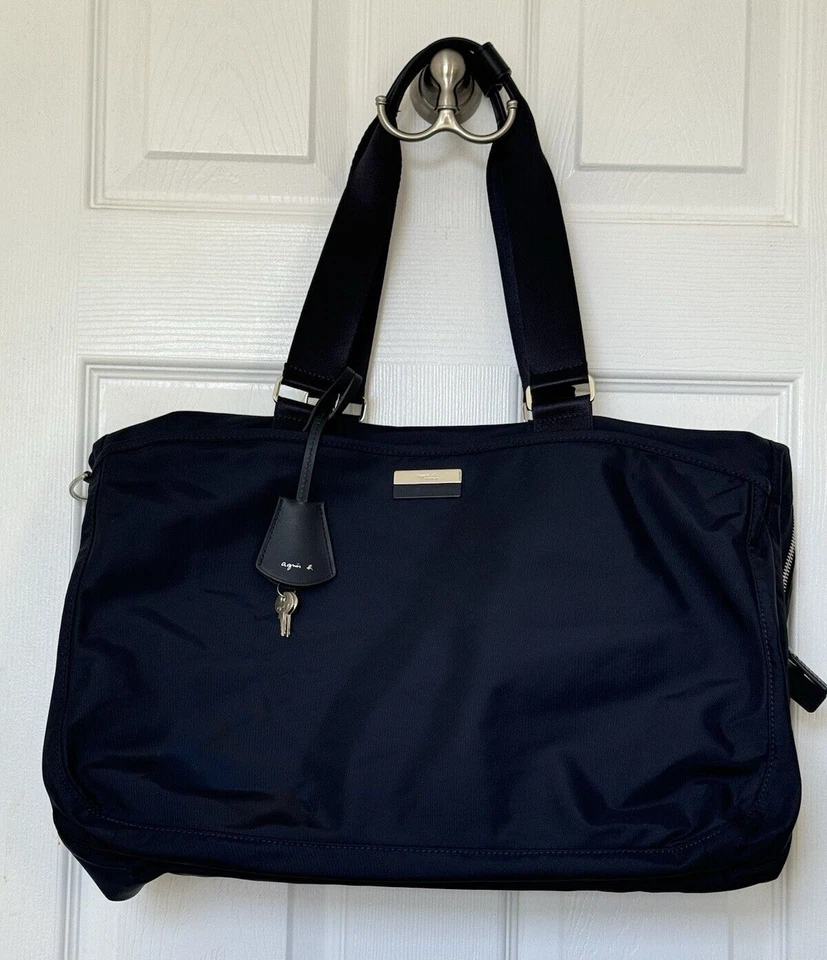 AGNES B. VOYAGE ASA SUPERIOR BOLSA DE LONA AZUL MARINO UNISEX Foto 2 de 4