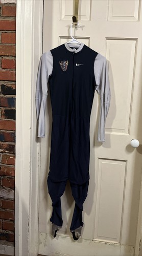 VINTAGE NIKE DRI-FIT BLUE ONE PIECE TRACK JUMPSUIT SIZE LARGE - Picture 11 of 12