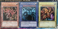 GÖTTERKARTEN SET-Slifer+Obelisk+Ra YGLD-DEG01-DEG02-DEG03 3xULTRA RARE Yu-Gi-Oh