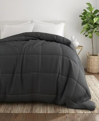 Home Collection All Season Premium Down-Alternative Comforter Gray Twin