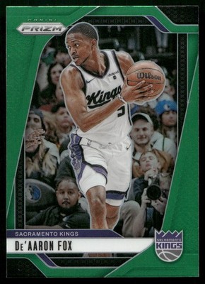 De'Aaron Fox - 2024-25 Panini Prizm Basketball - Green Prizm #58