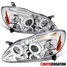Fit 2003-2008 Toyota Corolla Led Halo Projector Headlights Lamp Leftright 03-08 Fit 2003-2008 Toyota Corolla Led Halo Projector Headlights Lamp Leftright 03-08
