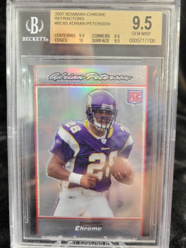 Adrian Peterson [Refractor] #BC65 2007 Bowman Chrome card