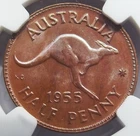 1955 Australia Half Penny — photo from another recent sale