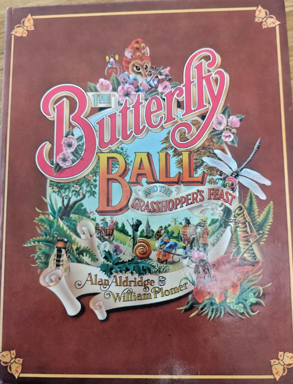 Vintage The Butterfly Ball Aldridge Plomer Fitter Jonathan Cape Ltd 1977 HC VGC