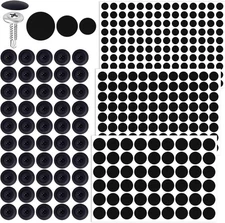 290 Pcs Self-Adhesive Screw Cover Stickers, 3 Sizes PVC Non-Faded Screw Hole