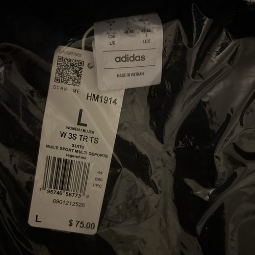 2 pc Adidas Women’s ESSENTIALS 3-STRIPES TRACK SUIT In Legend Ink New Size : L - Bild 4 von 4
