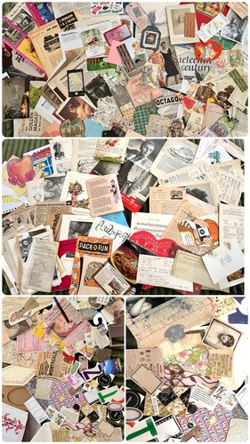 300+ JUNK JOURNAL VINTAGE & Modern Ephemera And MORE Mixed media SEE PICS