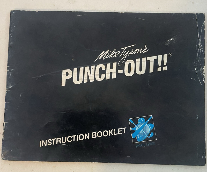 Nintendo Mike Tyson’s Punch-Out!! NES Instruction Manual Booklet