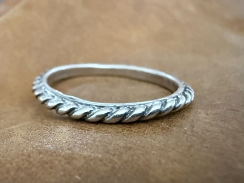 Southwest Shube's Manufacturing Inc 925 Twisted Wire Stackable Band Ring Size 7 - Picture 11 of 16