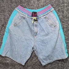 Vintage Bugle Boy Shorts Mens 30w Denim Baggy 90s