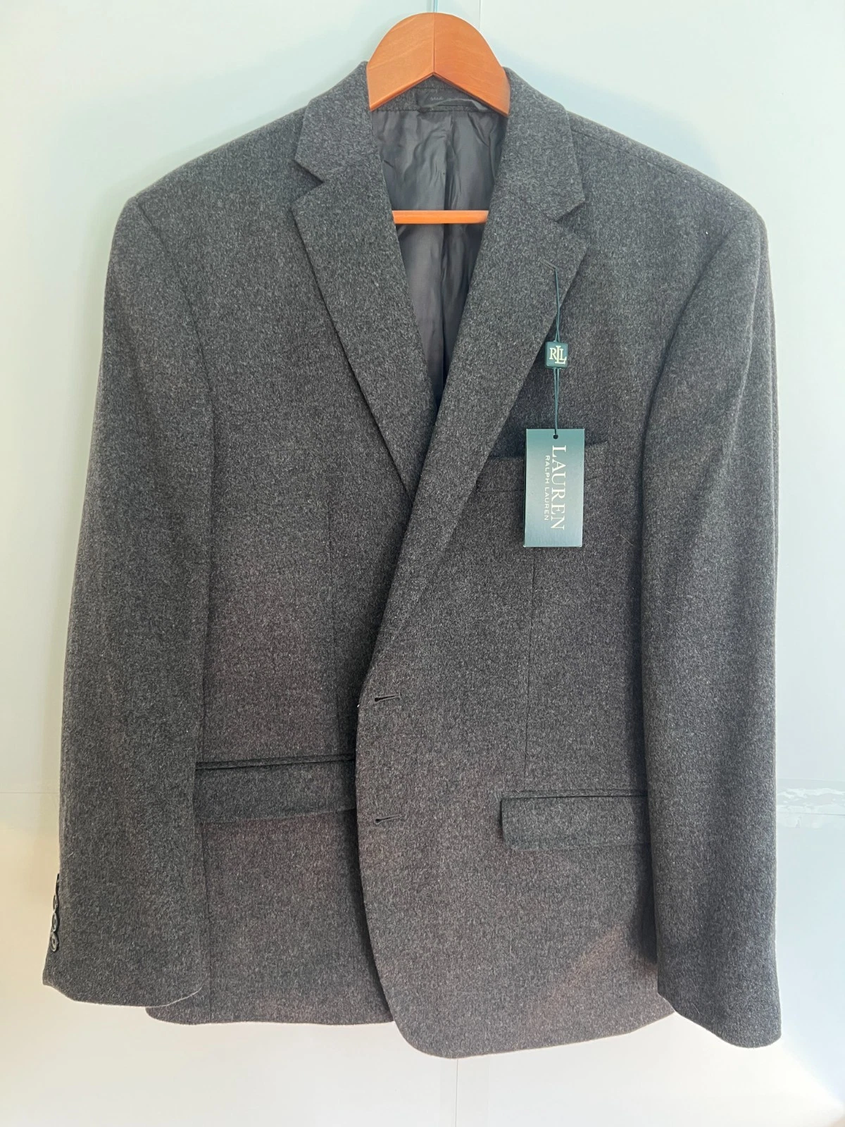 Ralph Lauren wool silk blend blazer mens 44 regular Gray NWT
Opens in a new window or tab