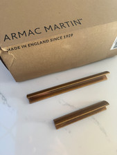 Armac Martin Jaspette linear cabinet Pull Handles Aged Brass (110&180mm) VAT REG