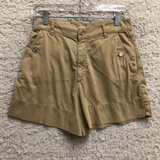 Vanessa Bruno Shorts 6 Women Brown Chino Mid Rise Tailored Stretch Casual Modern