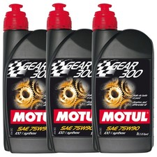 Motul Gear 300 75W90 100% Synthetic Rally / Racing Gearbox Oil - 3 x 1 Litre
