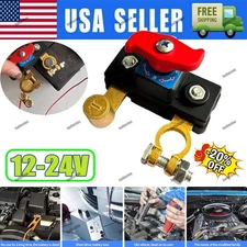 Car Battery Disconnect Isolator Cut Off Switch 12-24V Universal Battery Terminal