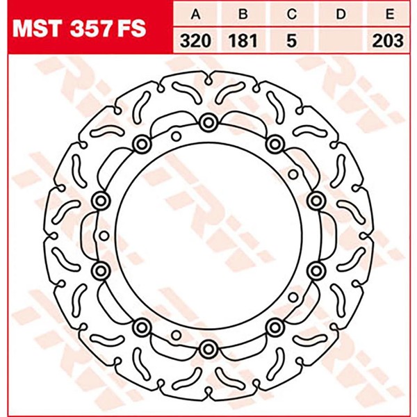 TRW Bremsscheibe (FüR: BMW K 1200 GT Integral ABS K41 03-04 Vorne )-image