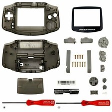 Replacement Housing Shell for Nintendo GBA Game Boy Advance Screen Clear Black