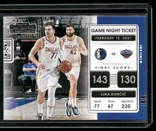 2021-22 Panini Contenders - Game Night Ticket Luka Dončić #7 FAST SHIPPING      