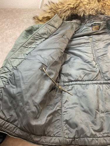 Vintage Air Force Parka Heavy 1950s USAF N-3B Jacket Albert Turner Real Fur S - Bild 12 von 22