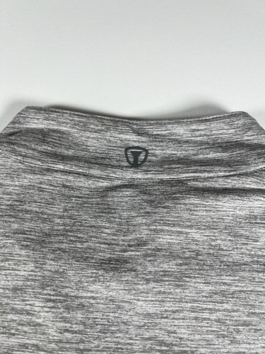 Pro Tour Golf Long Sleeve Shirt Men's Large Gray 1/4 Zip Mock Neck P9 - Afbeelding 10 van 10