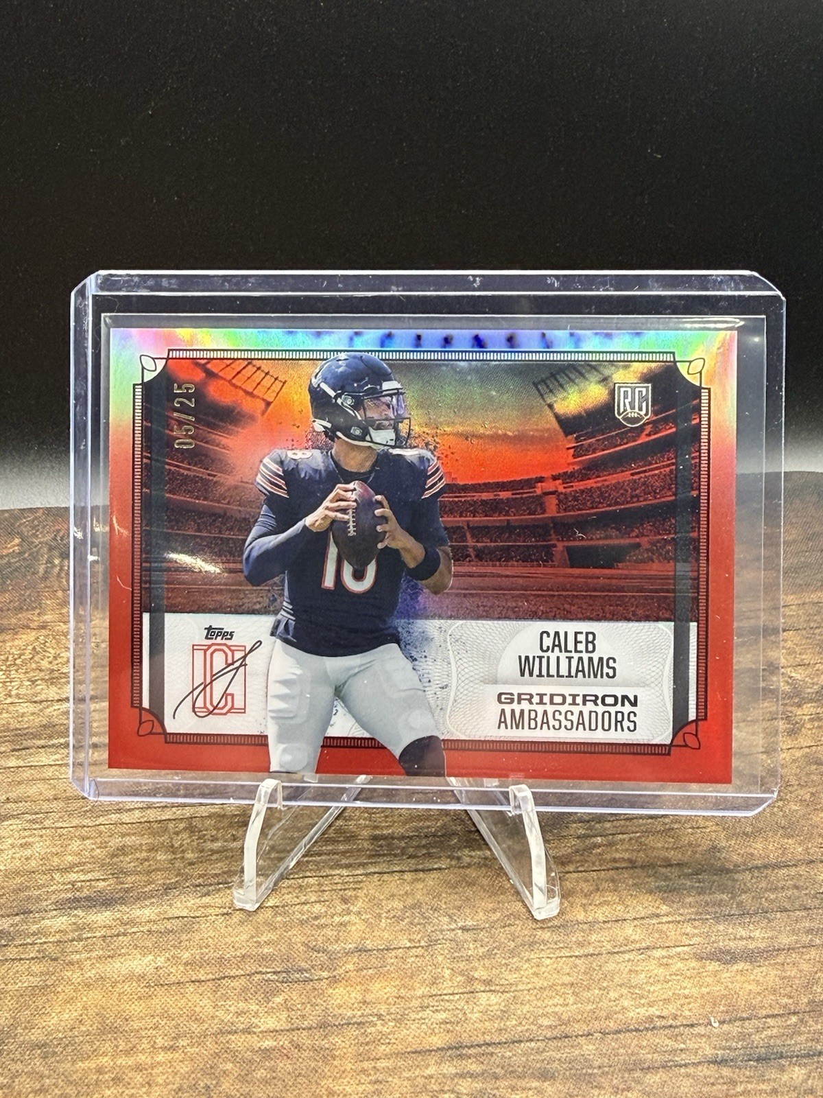 Caleb Williams Topps Signature Class Gridiron Ambassadors #GA1 Red