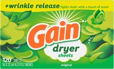 Gain Original Dryer Sheets, 120 Count