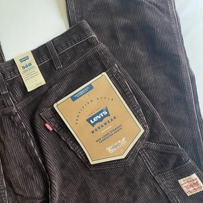 Levis 568 Loose Fit Corduroy Carpenter Pants Mens 31x32 Utility Work Skater Y2K - Image 1 of 4