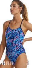 TYR Durafast Elite Diamondfit One Piece Swimsuit Women  s US Size 36 L NWT