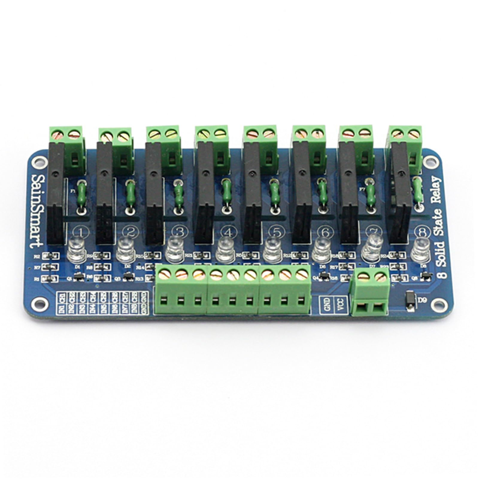 Relay Module Lable SainSmart 8-Channel 5V Solid State Relay Module Board 155 x 55 x 24 mm ...