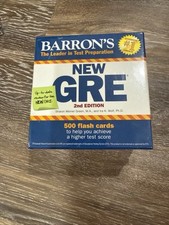 Barrons New GRE Flash Cards 2nd edition brand...