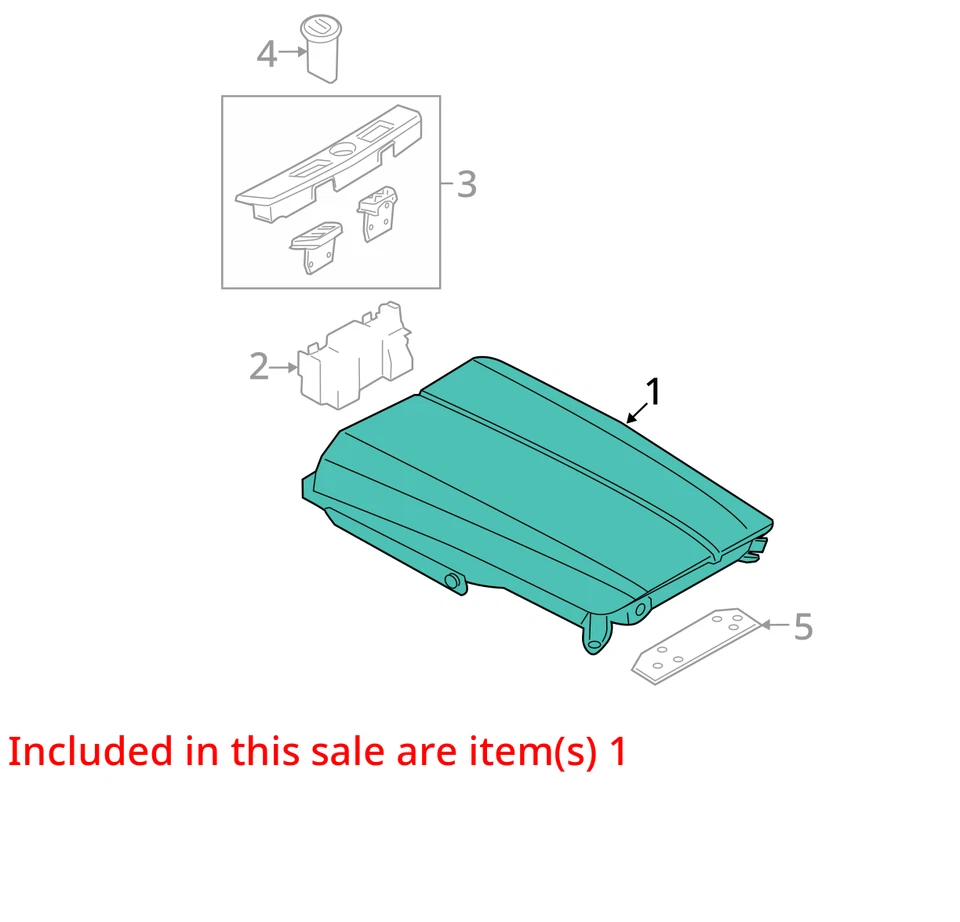 2009-2015 BMW 740i 750Li Center Console Armrest Black 51169171267 OEM Used Foto 3 de 4
