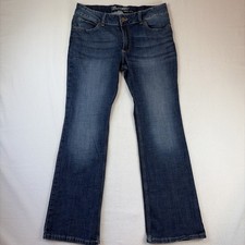 Wrangler Women's Size 15 Bootcut Jeans Dark Wash Blue Denim Western Workwear