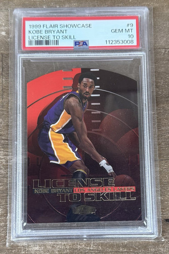 1999-00 Flair Showcase License to Skill Kobe Bryant #9 PSA 10 GEM MT HOF Lakers